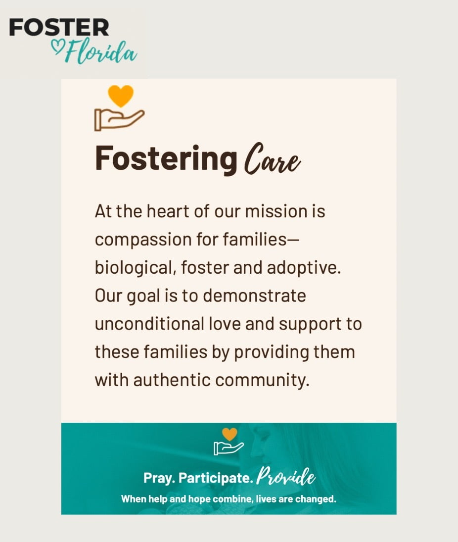 Foster Florida Information, JBF Charity Partner, information.